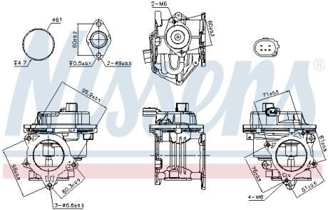 Клапан EGR First Fit NISSENS 98521