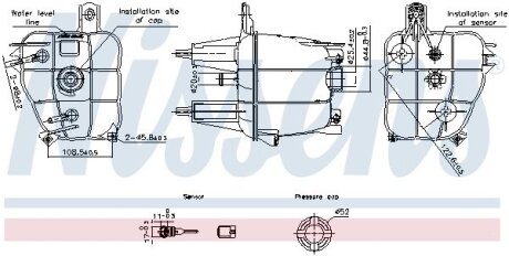 CITROEN Розширювальний бачок Jumper, Fiat Ducato, Peugeot Boxer 06- NISSENS 996241