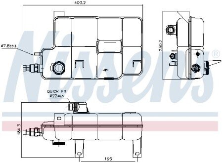 Бачок компенсаційний First Fit NISSENS 996260