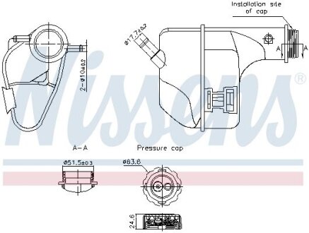 Розширювальний бачок NISSENS 996355