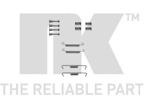 Комплект монтажний гальмівних колодок NK 7915841