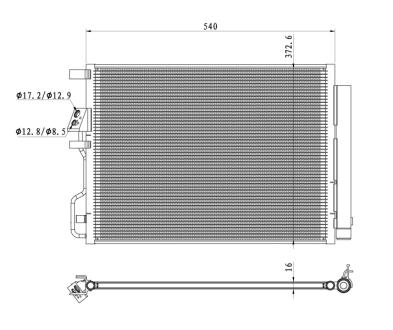 Радіатор кондиціонера NRF 350501
