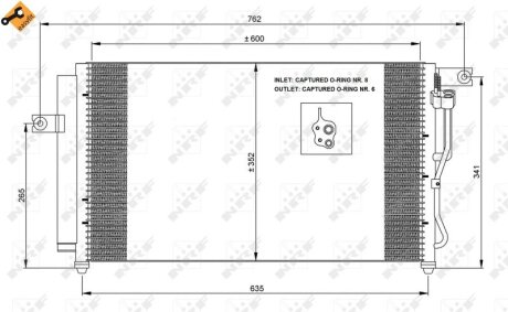 Радіатор кондиціонера NRF 35798