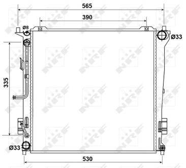 Радіатор охолодження NRF 53163
