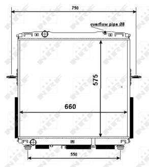 Радіатор охолодження NRF 53367