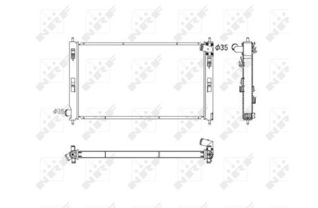 Радіатор охолоджування NRF 53753
