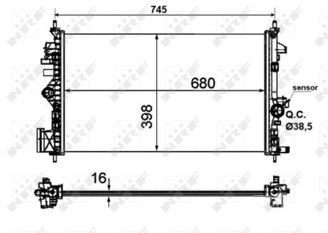 Радіатор охолодження NRF 53773