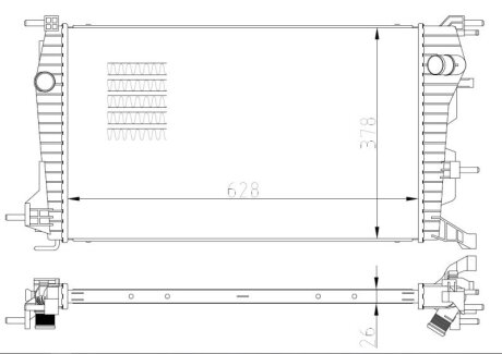 Радіатор NRF 550004