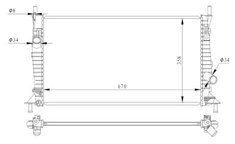 Радіатор NRF 550014