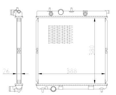 Радіатор охолодження NRF 550016