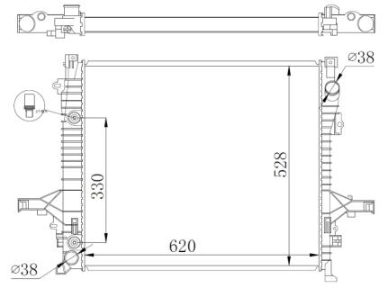 Радіатор NRF 550019