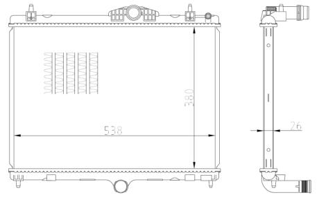 Радіатор охолодження NRF 550027