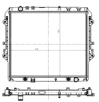 Радіатор охолодження NRF 550032