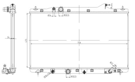 Радіатор NRF 550040