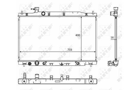 Радіатор NRF 58469
