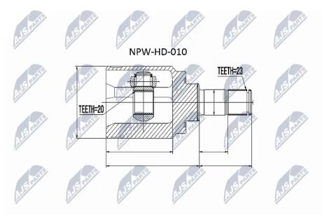Шрус піввісі NTY NPWHD010