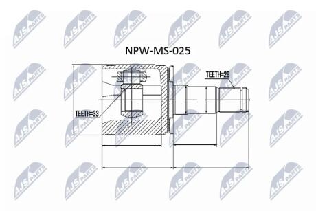 Шрус NTY NPWMS025