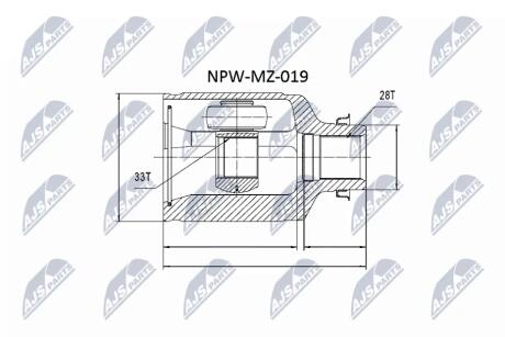 ШРУС NTY NPWMZ019