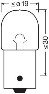 Автолампа Ultra Life R5W BA15s 5 W прозрачная OSRAM 5007ULT