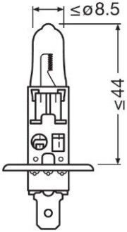 Автолампа галогенова 55W OSRAM 64150NBS-1BL