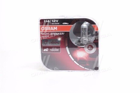 Лампа H4 12V 60W P43t Box Silverstar 2.0 NIGHT BREAKER SILVER OSRAM 64193NBSHCB