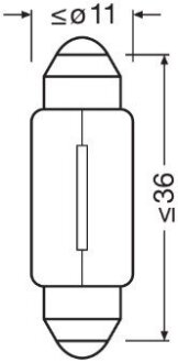 Автолампа 5W OSRAM 6423-02B