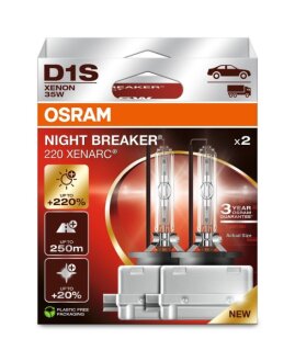 Автолампа ксеноновая 35W D1S 4350K (к/т 2 шт) OSRAM 66140XN2-2HB