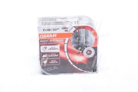 Лампа D1S 85V 35W PK32d-2 DUO XENARC NIGHT BREAKER LASER OSRAM 66140XNNHCB