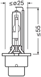 Автолампа ксенонова OSRAM 66250CBN