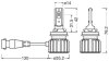 Комплект автоламп LED HB4/HIR2 12V 19W 6000K P22D OSRAM 9006DWBRT-2HFB (фото 2)