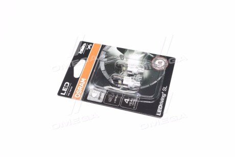 (к/т 2 шт) Лампа світлодіодна LED (3W 12V W16W 6000K) OSRAM 921DWP-02B