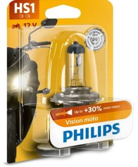 Автолампа HS1 PX43t 35 W прозрачная PHILIPS 12636BW