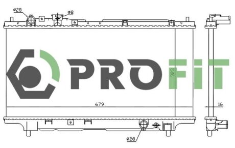 Радіатор охолоджування PROFIT 1740-0223