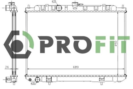 Радіатор охолоджування PROFIT 1740-0251