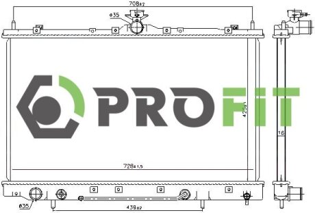 Радіатор охолоджування PROFIT 1740-0287