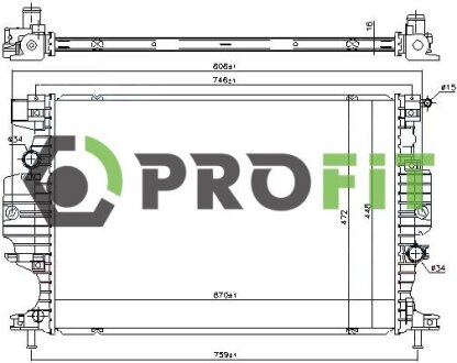 Радіатор охолоджування PROFIT 1740-0399