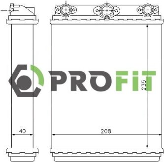 Радіатор пічки PROFIT 1760-0311