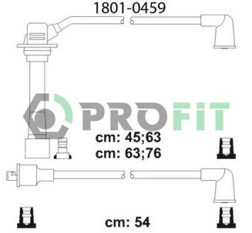 Комплект кабелів високовольтних PROFIT 1801-0459 (фото 1)