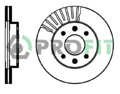 Диск гальмівний PROFIT 5010-0158 (фото 1)