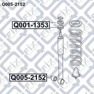 Сайлентблок заднього амортизатора Q-fix Q0052152