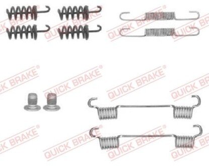 Комплект пружинок колодок стояночного гальма QUICK BRAKE 105-0874