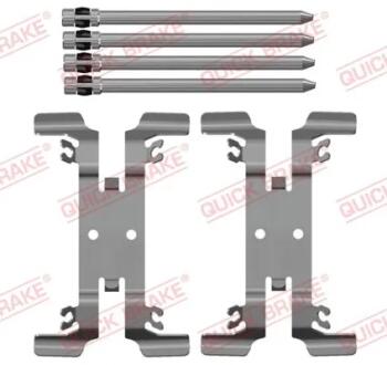 Комплект прижимних планок гальмівного супорту QUICK BRAKE 109-0206