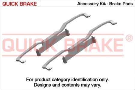 Монтажний к-кт гальмівних колодок QUICK BRAKE 109-1849 (фото 1)