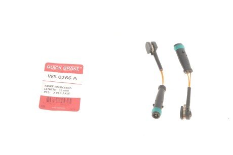 Датчик зносу гальмівних колодок QUICK BRAKE WS 0266 A