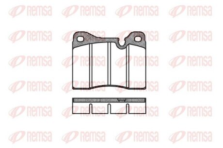BMW Гальмівні колодки передн. 5 (E12) 520 i, ALFA ROMEO -86 REMSA 0011.20