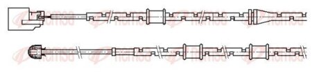JAGUAR Датчик зносу гальм. XJ (X351) 3.0 SCV6 AWD REMSA 001177 (фото 1)
