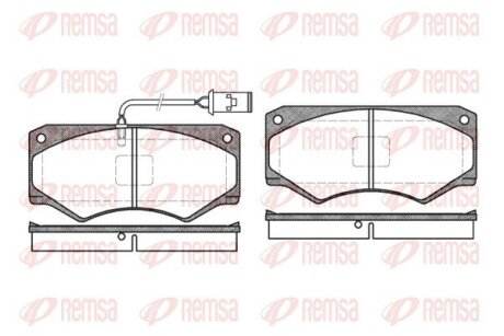 Колодки гальмівні дискові REMSA 0047.52 (фото 1)