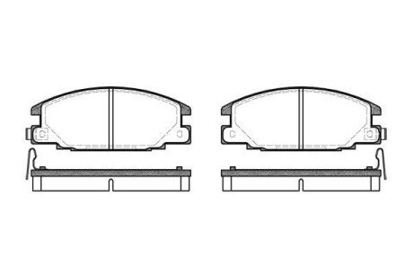 Колодки гальмівні дискові REMSA 0238.04