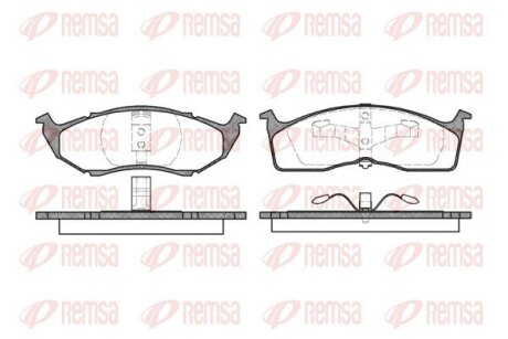CHRYSLER колодки гальмівні передн.300M, Voyager I,II,III,IV REMSA 0610.00
