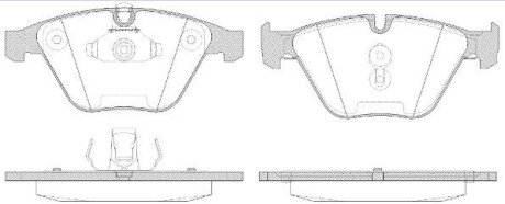 BMW Тормозные колодки передн.3 E90,5 E60,6 E63,7 E65/66,.X1 E84 01- REMSA 0857.50